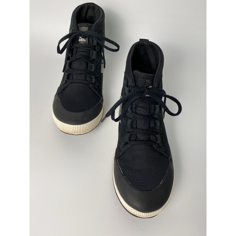 Sorel Black High Top Women’s Hiking Sneakers 10 Handcrafted Natural Rubber
